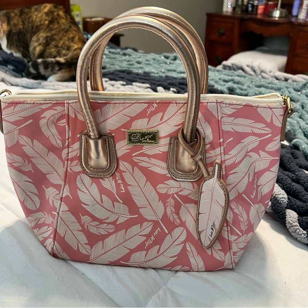 Betsey Johnson Black and White Striped purse in EUC